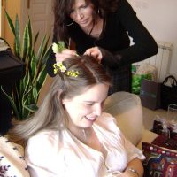 Blessingway tresses fleurs cheveux doula lyon